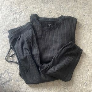 LOVE BY GAP Womens Size Small Charcoal Heather Lounge Set